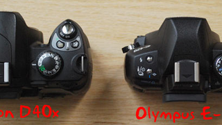 DSLR Sizemodo: Nikon D40x vs "World's Smallest" Olympus E-420